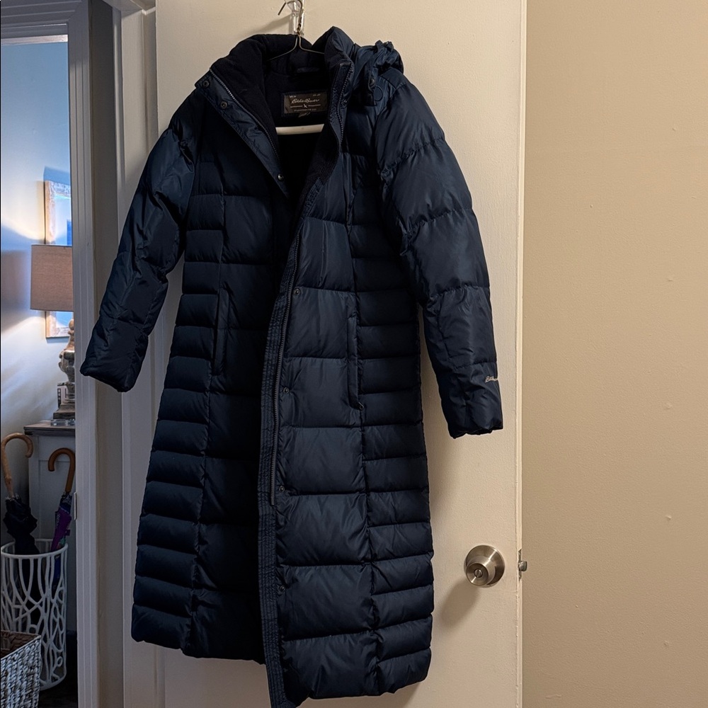 Eddie Bauer Navy Puffer Coat
